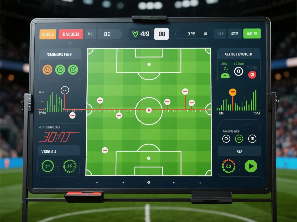 即時賽況與直播資訊示意